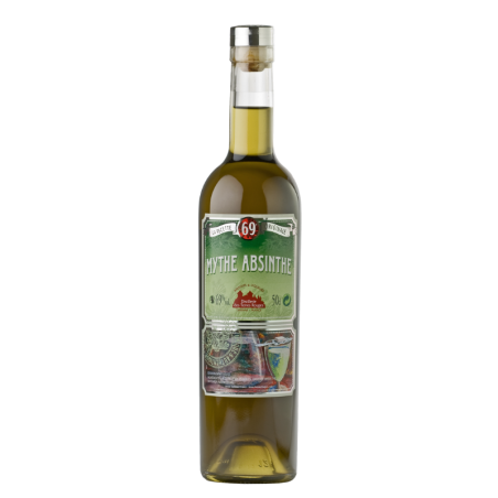 Boisson spiritueuse aux plantes d'absinthe DISTILLERIE DES TERRES ROUGES 69% - 50cl