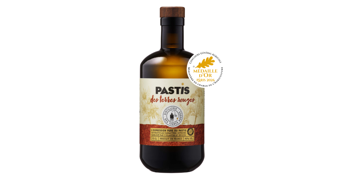 Pastis DISTILLERIE DES TERRES ROUGES 70cl - 45%