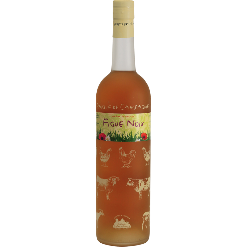 Partie de Campagne - Figue-Noix Vin aromatisé DISTILLERIE DES TERRES ROUGES 12% - 75cl Distillerie des terres rouges - 1 Partie de Campagne - Figue-Noix Vin aromatisé DISTILLERIE DES TERRES ROUGES 12% - 75cl Distillerie des terres rouges - 1