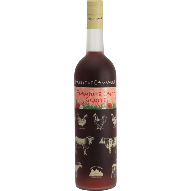 Partie de Campagne - Framboise-Cassis-Griotte Vin aromatisé DISTILLERIE DES TERRES ROUGES 12% - 75cl Distillerie des terres roug Partie de Campagne - Framboise-Cassis-Griotte Vin aromatisé DISTILLERIE DES TERRES ROUGES 12% - 75cl Distillerie des terres roug