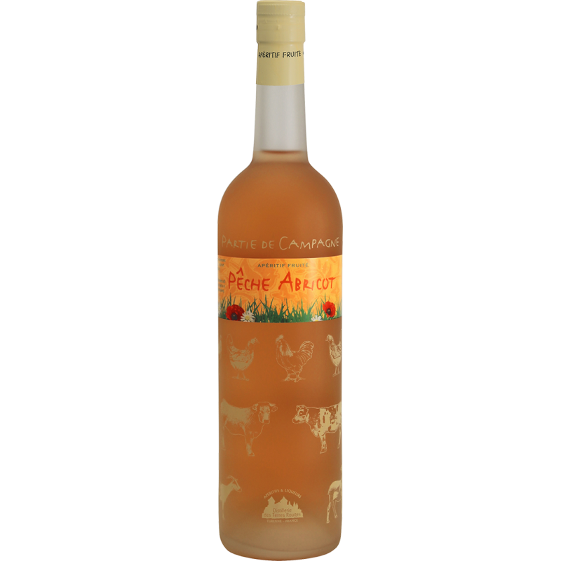 Partie de Campagne - Pêche-Abricot Vin aromatisé DISTILLERIE DES TERRES ROUGES 12% - 75cl Distillerie des terres rouges - 1 Partie de Campagne - Pêche-Abricot Vin aromatisé DISTILLERIE DES TERRES ROUGES 12% - 75cl Distillerie des terres rouges - 1