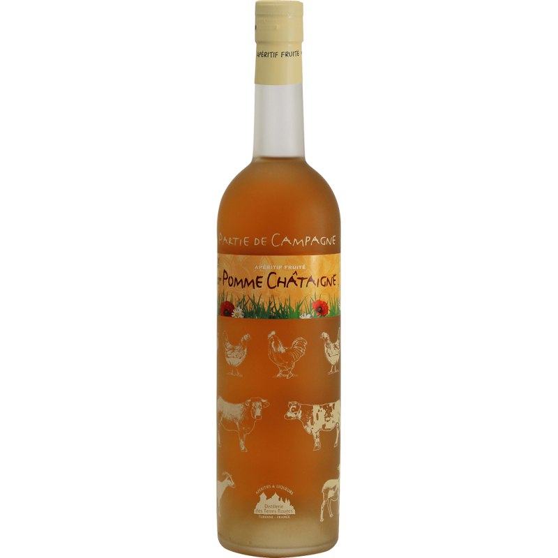 Partie de Campagne - Pomme-Châtaigne Vin aromatisé DISTILLERIE DES TERRES ROUGES 12% - 75cl Distillerie des terres rouges - 1 Partie de Campagne - Pomme-Châtaigne Vin aromatisé DISTILLERIE DES TERRES ROUGES 12% - 75cl Distillerie des terres rouges - 1