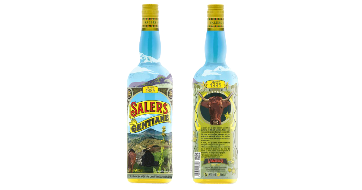 Liqueur de Gentiane SALERS décorée 16% - 100cl Salers - 1