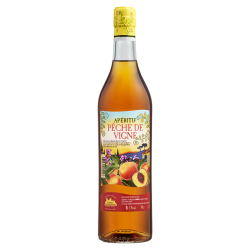 Apéritif Pêche de Vigne - Boisson Spiritueuse DISTILLERIE DES TERRES ROUGES 17% - 70cl